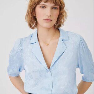 Maje Cecilard Jacquard Viscose Shirt